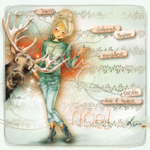 Carte postale "CERF"