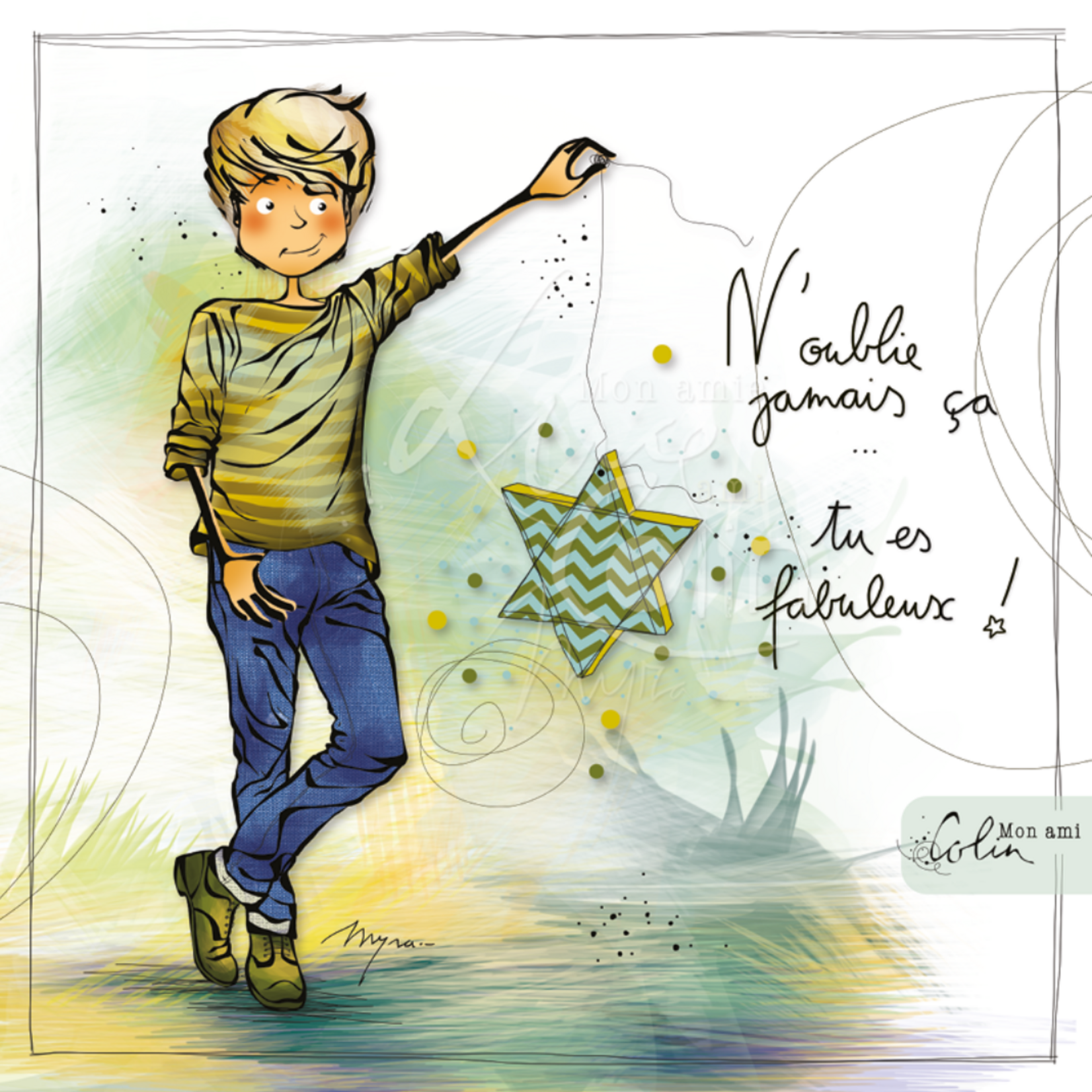 Carte postale "Tu es fabuleux"