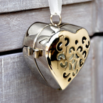 Petit Cœur de Parfum Solide - Argent