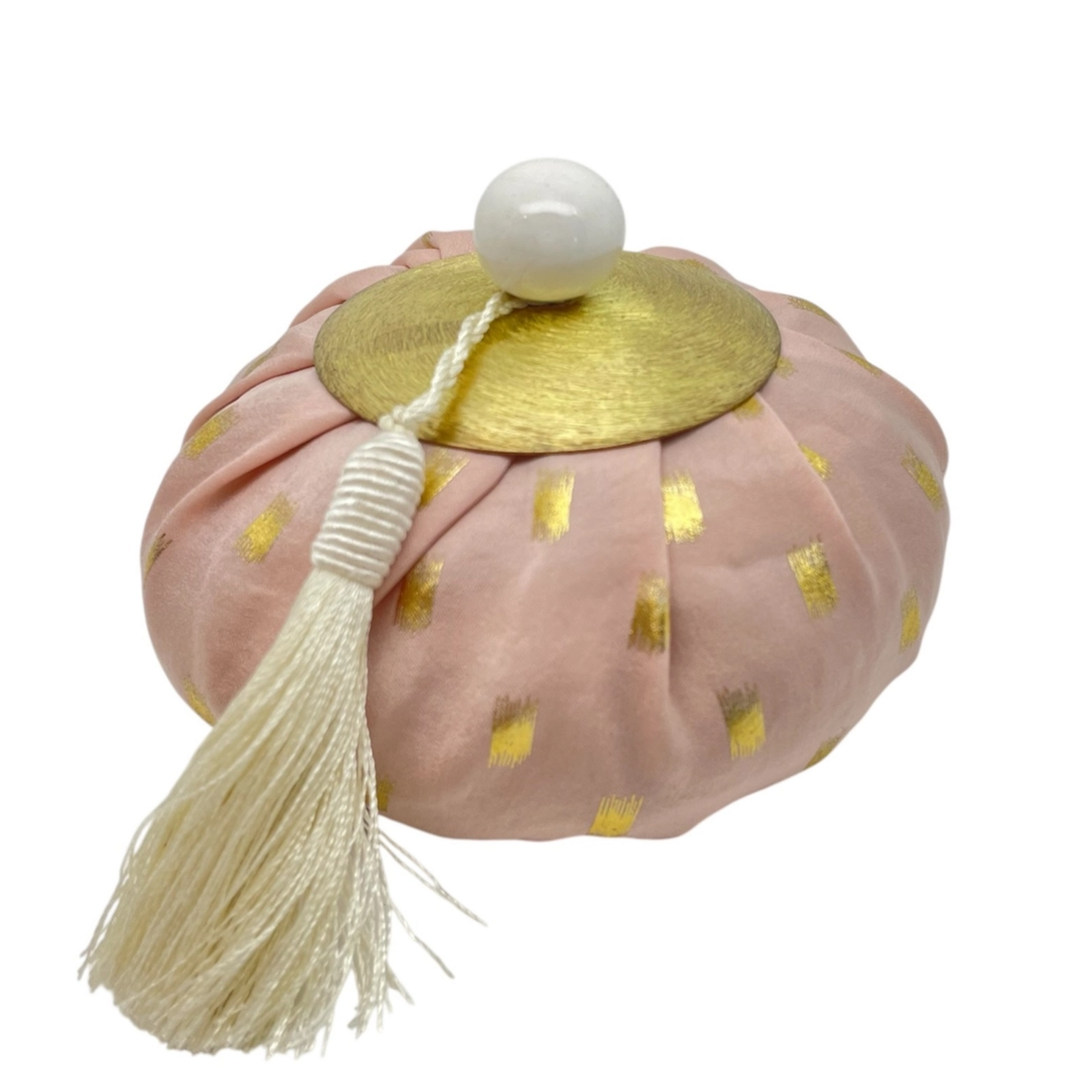 Aumônière parfumée Touches d'Or - Rose (Poudre de Riz)