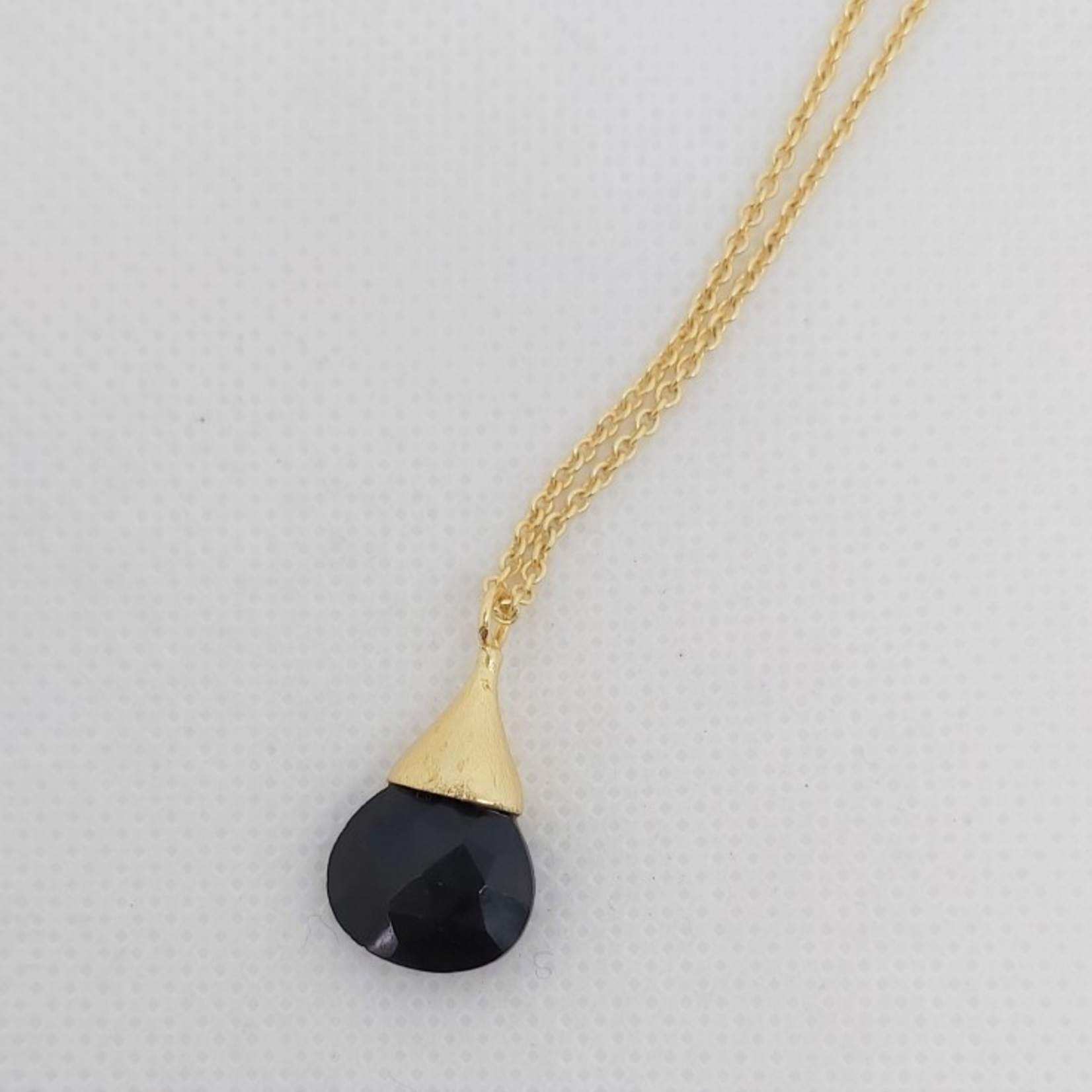 Collier Goutte Poétique Onyx noir