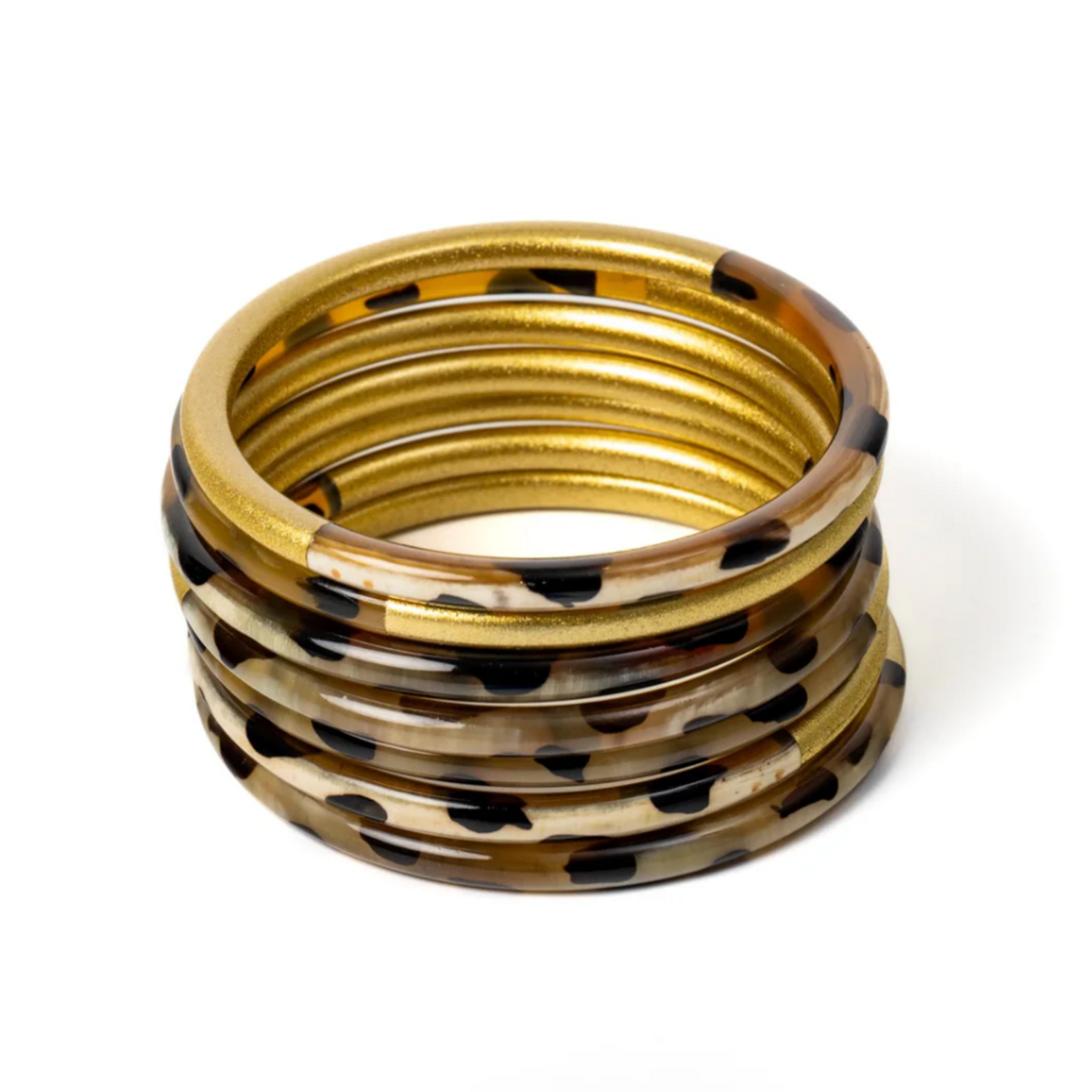 Jonc fin JOE Léopard & Doré