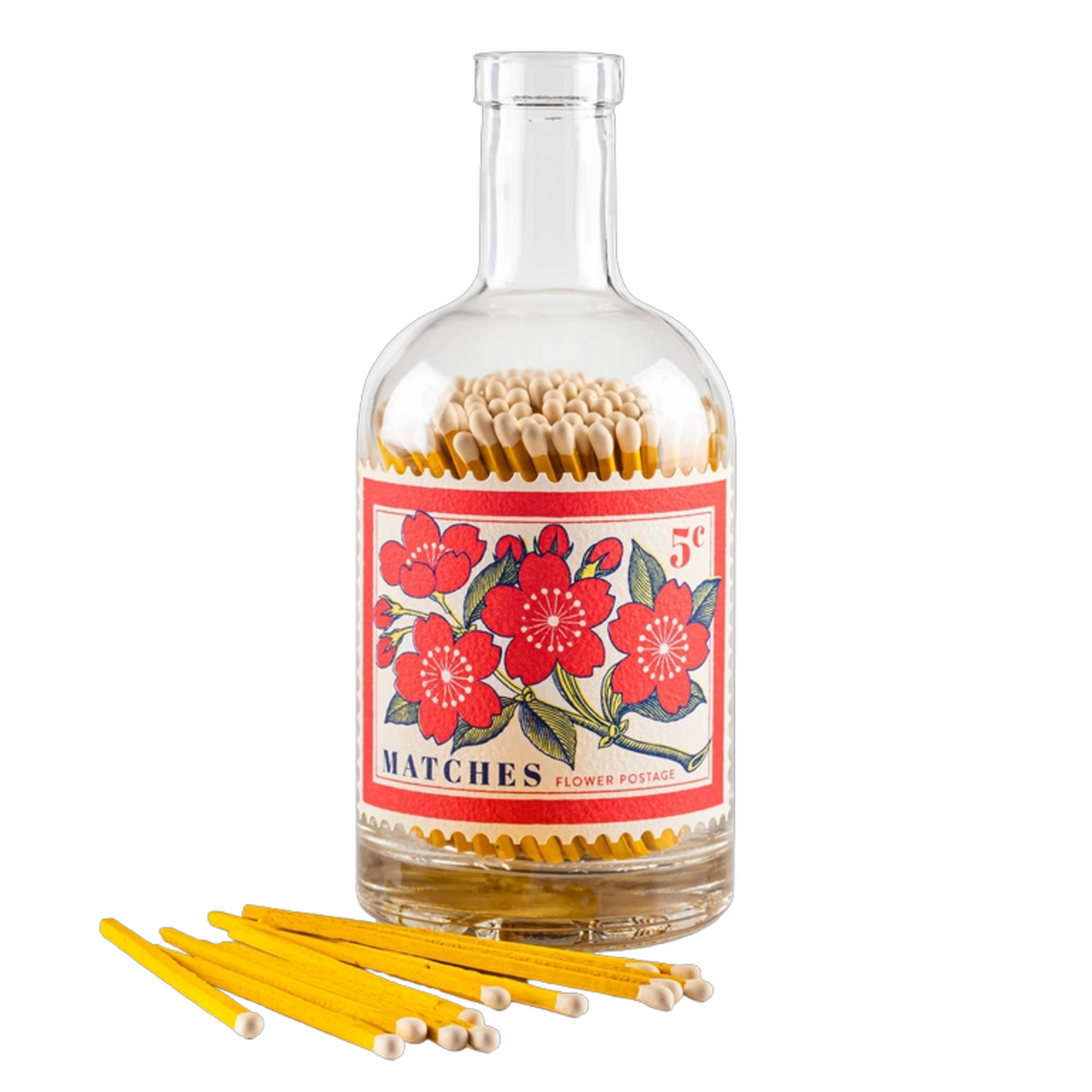 Allumettes Bouteille - Flowers Stamp