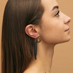 Boucles d'oreilles Black S
