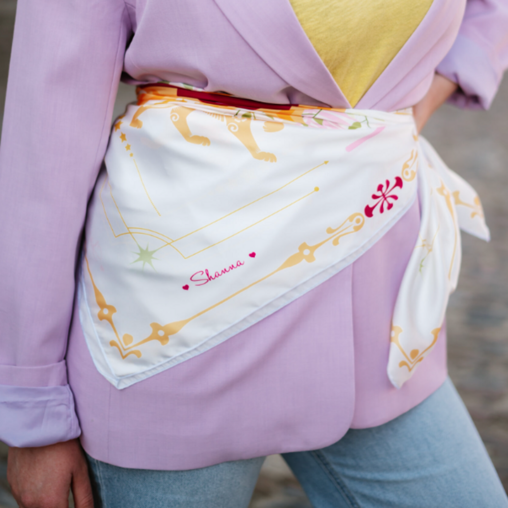 Carré LOVE Moyen “Flamme Blanc”