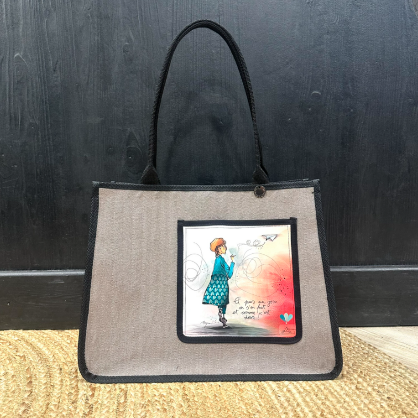 Moyen cabas en bâche