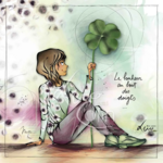 Carte postale "Le bonheur au bout des doigts"