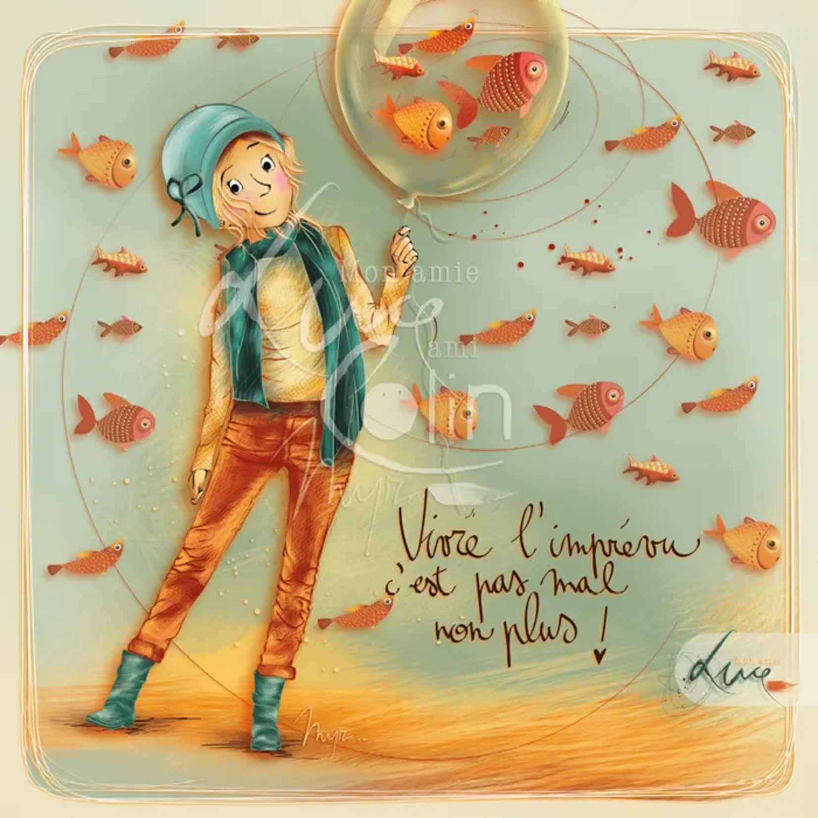 Carte postale "Vivre l'imprévu c'est pas mal non plus"