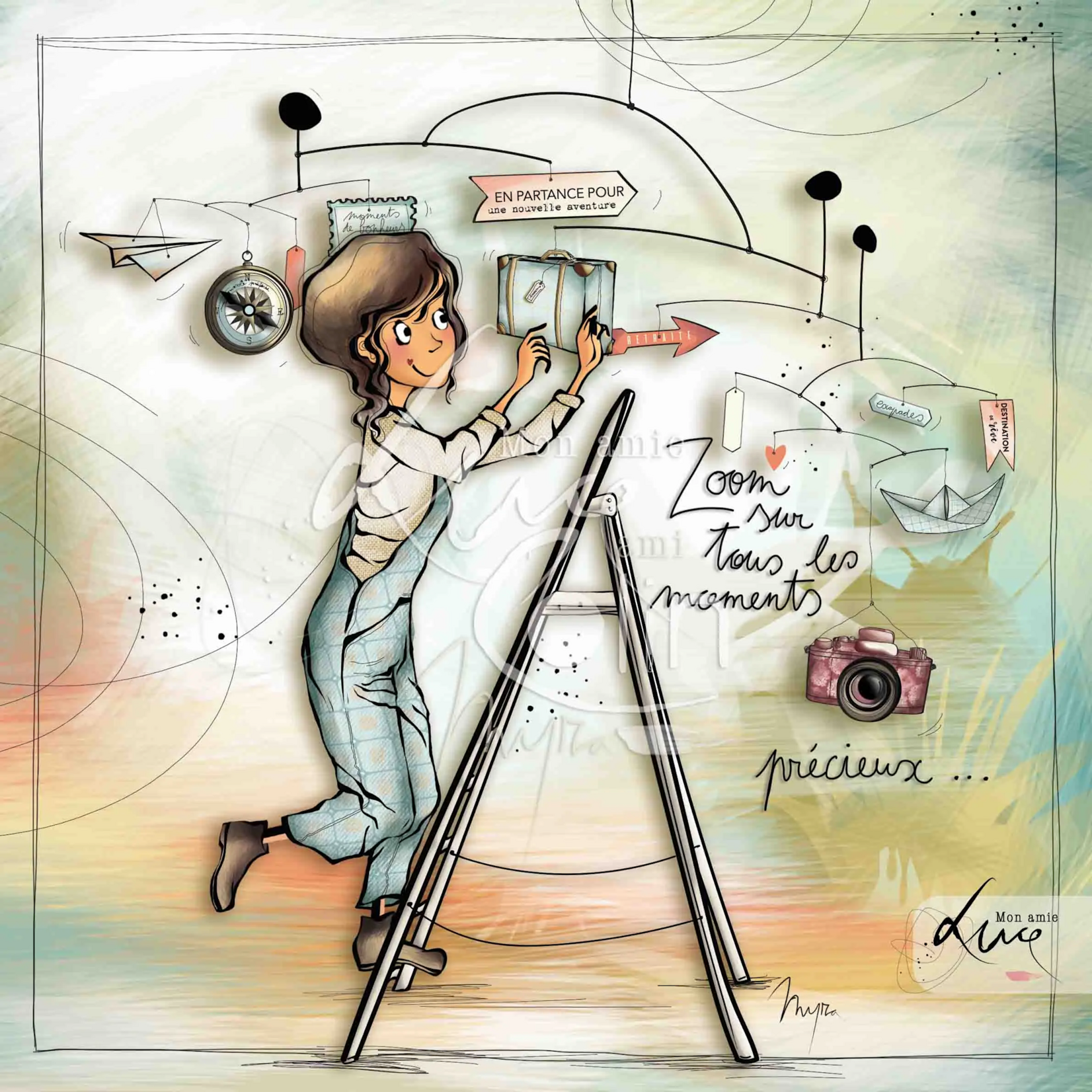 Carte postale "Zoom sur les moments"