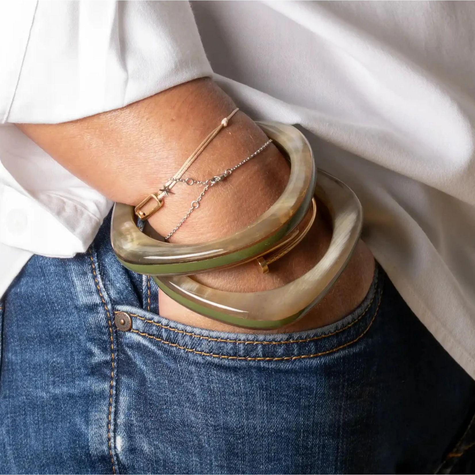 Bracelet BASILE Kaki