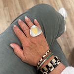 Bague Triangle - Argent et Or