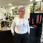 Collier Rectangle - Noir et Argent