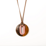 Pendentif ALICE Corne Brun Chamallow