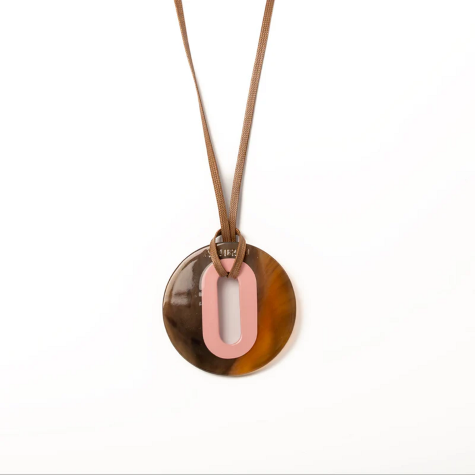 Pendentif ALICE Corne Brun Chamallow
