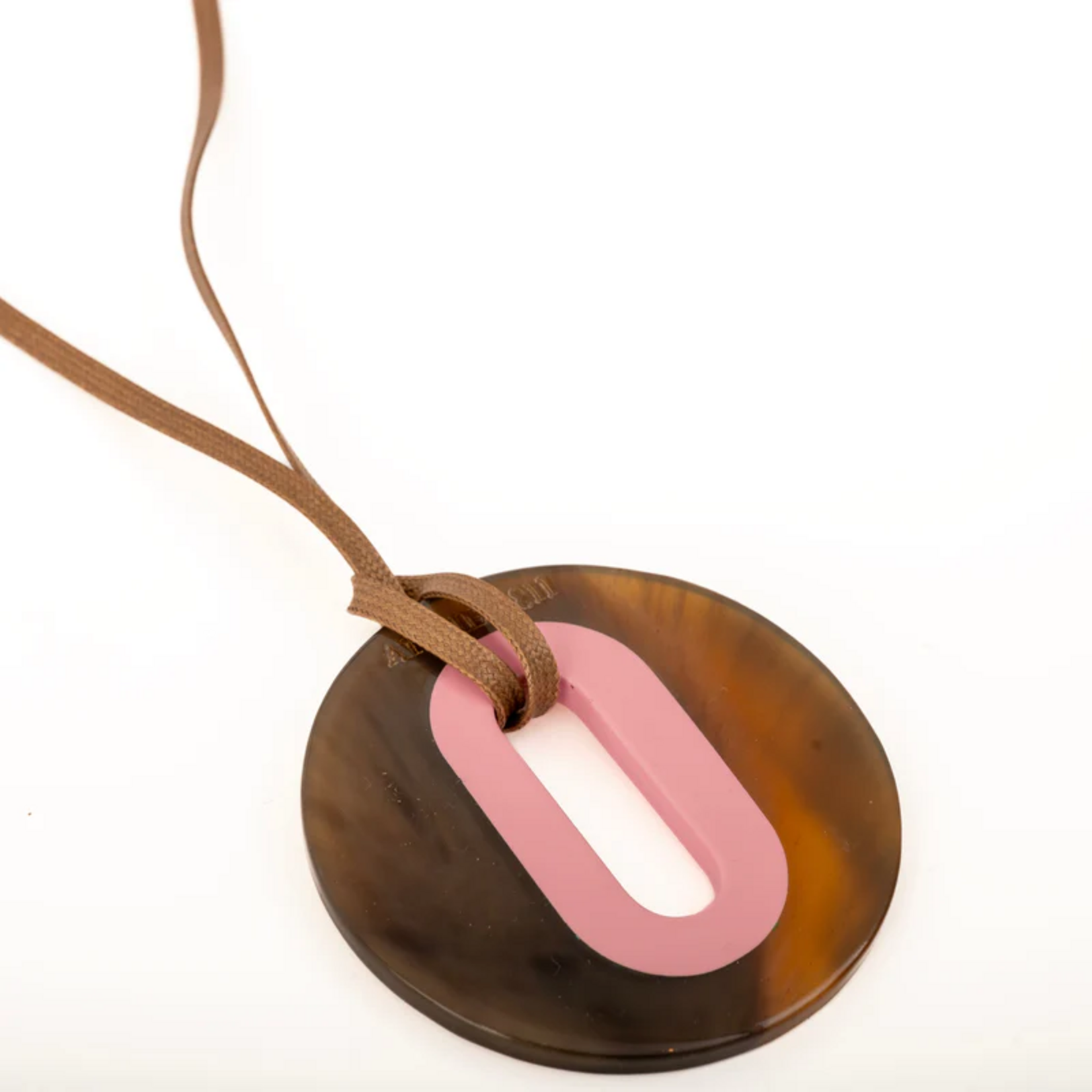 Pendentif ALICE Corne Brun Chamallow