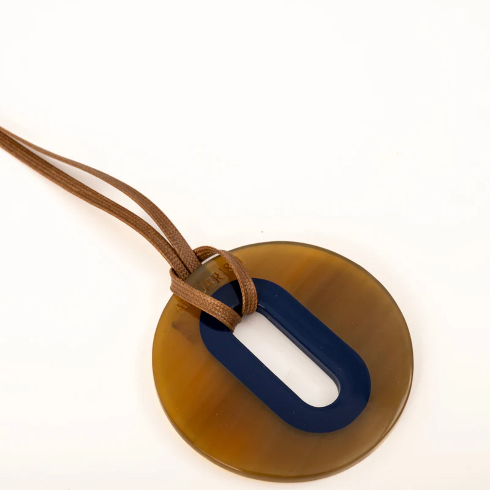 Pendentif ALICE Corne Bleu