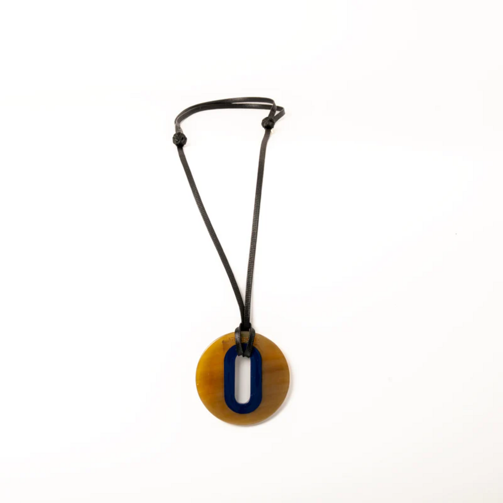 Pendentif ALICE Corne Bleu