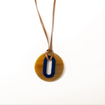 Pendentif ALICE Corne Bleu