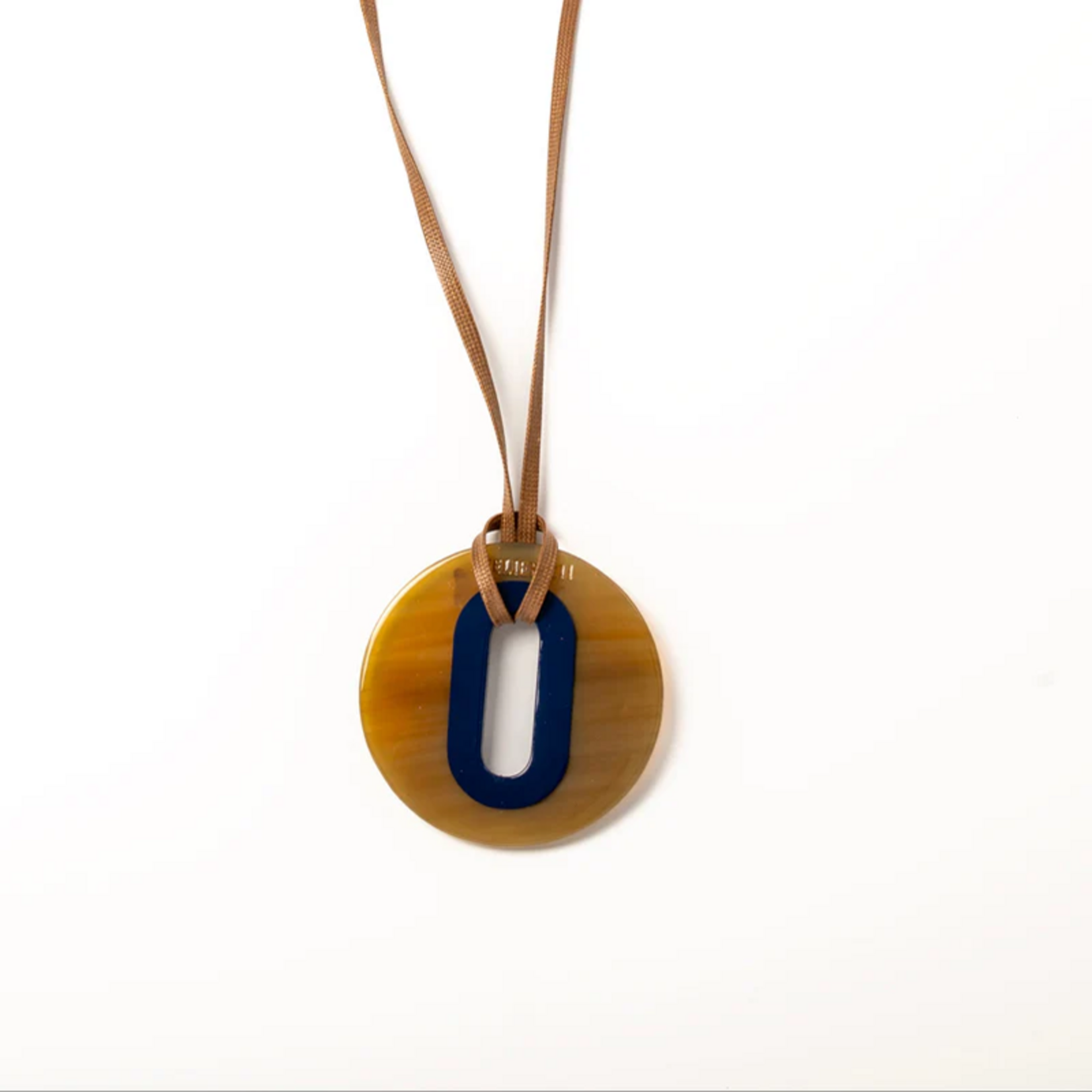 Pendentif ALICE Corne Bleu