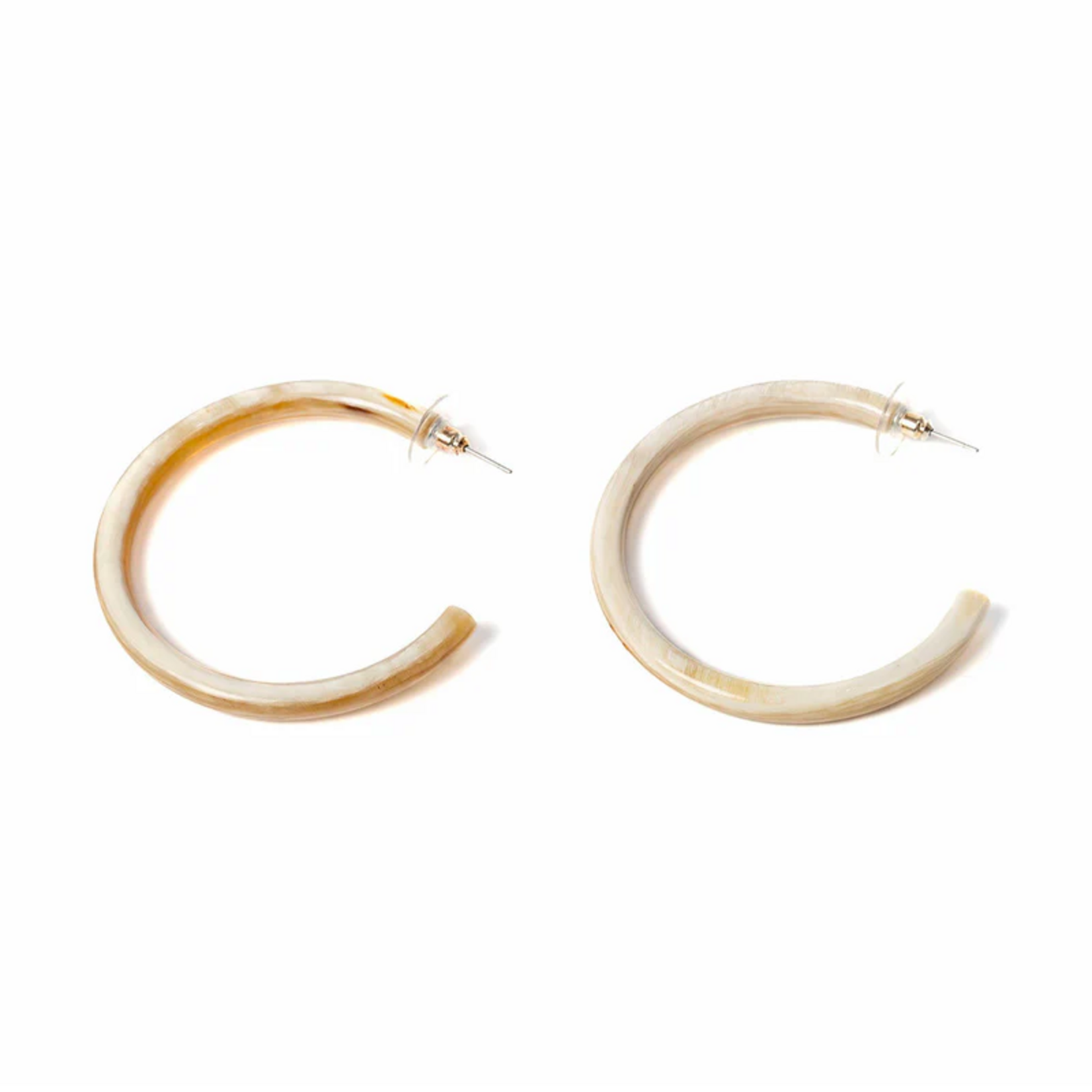 Créoles KATHLEEN Corne Claire (6 cm)