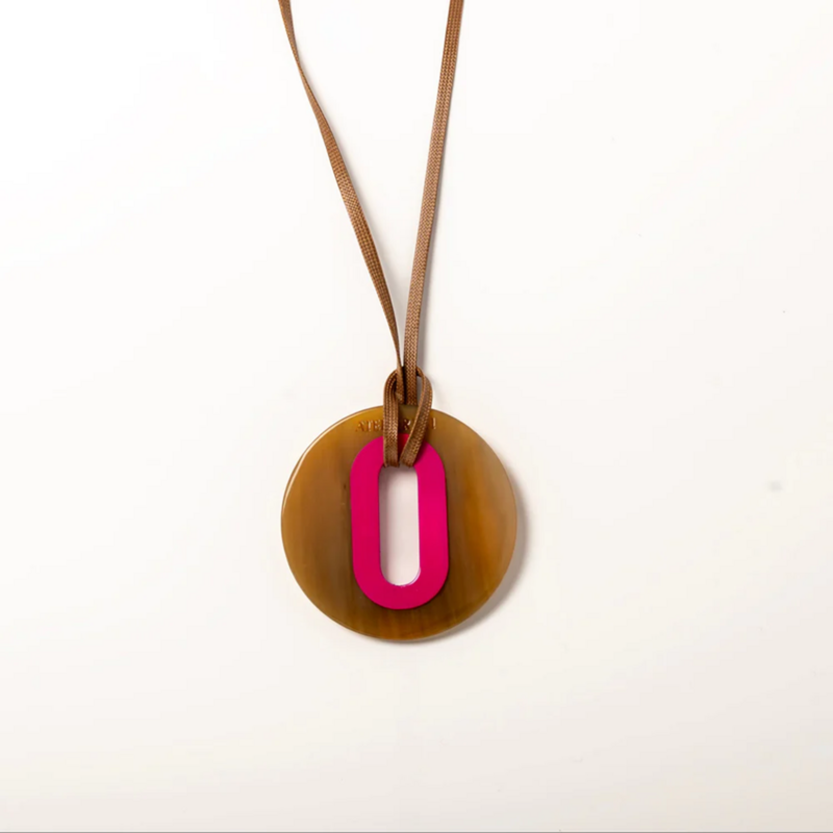 Pendentif ALICE Corne Rose