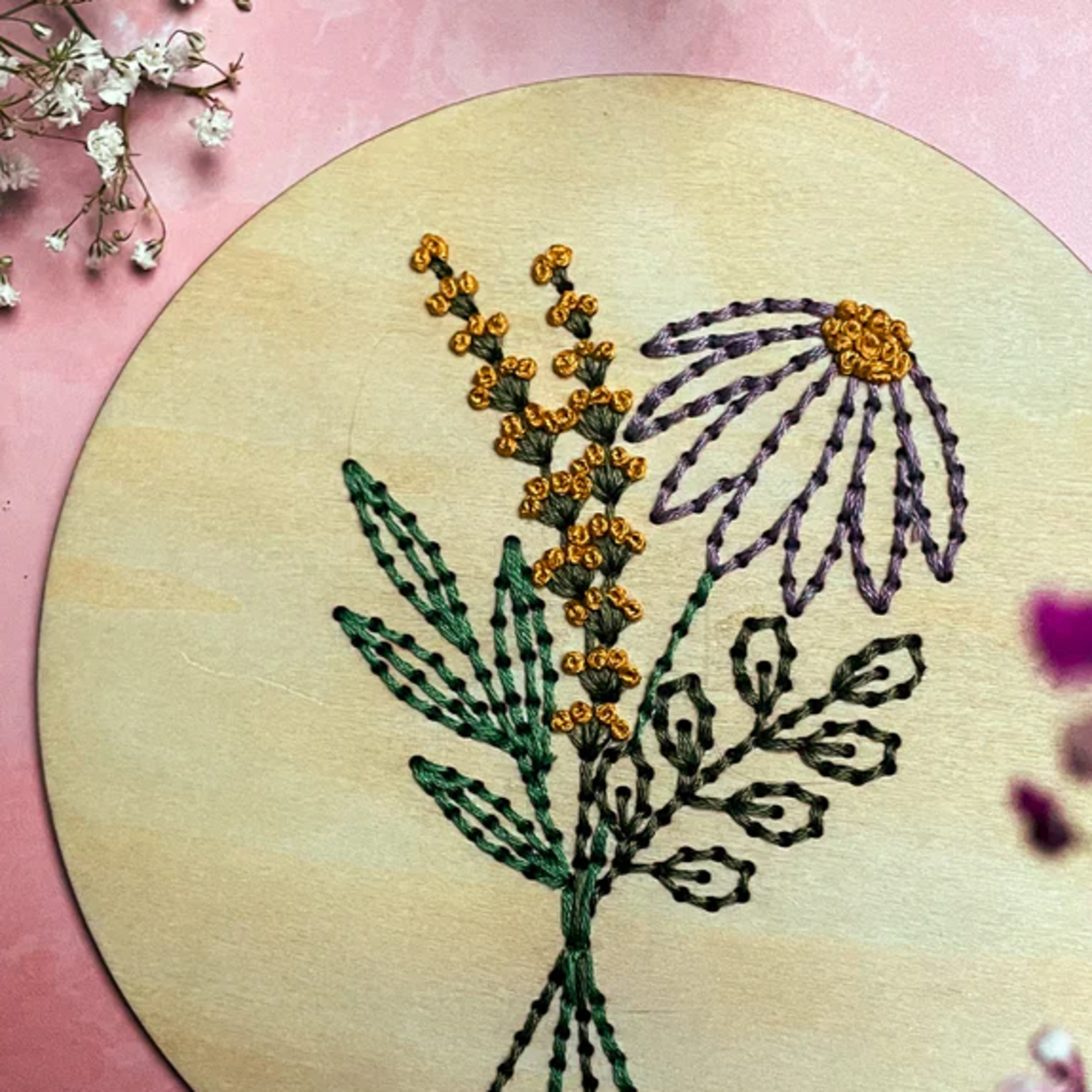 Kit de broderie - Bouquet Printanier