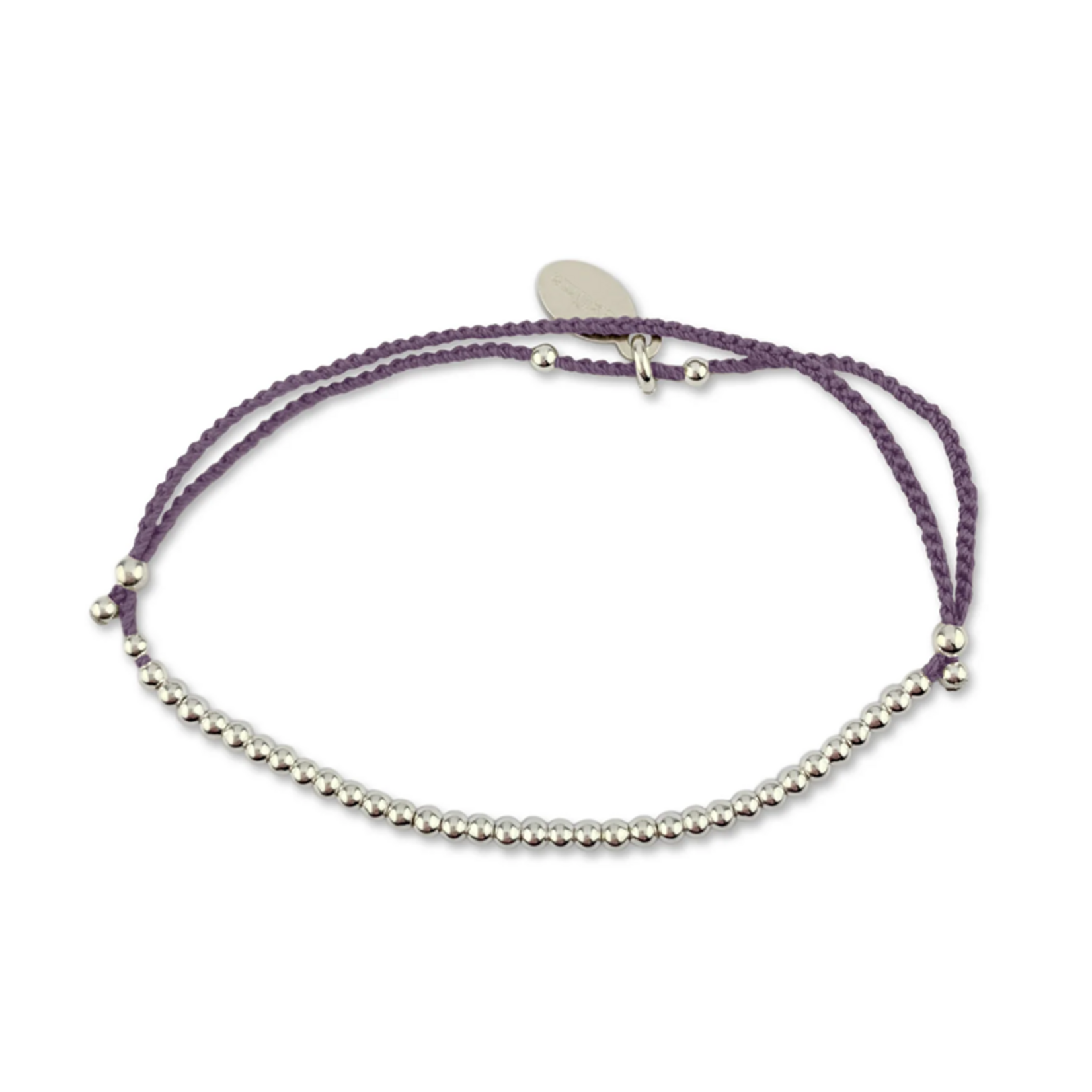 Bracelet Lily perles - Prune
