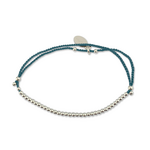 Bracelet Lily perles - Pétrole
