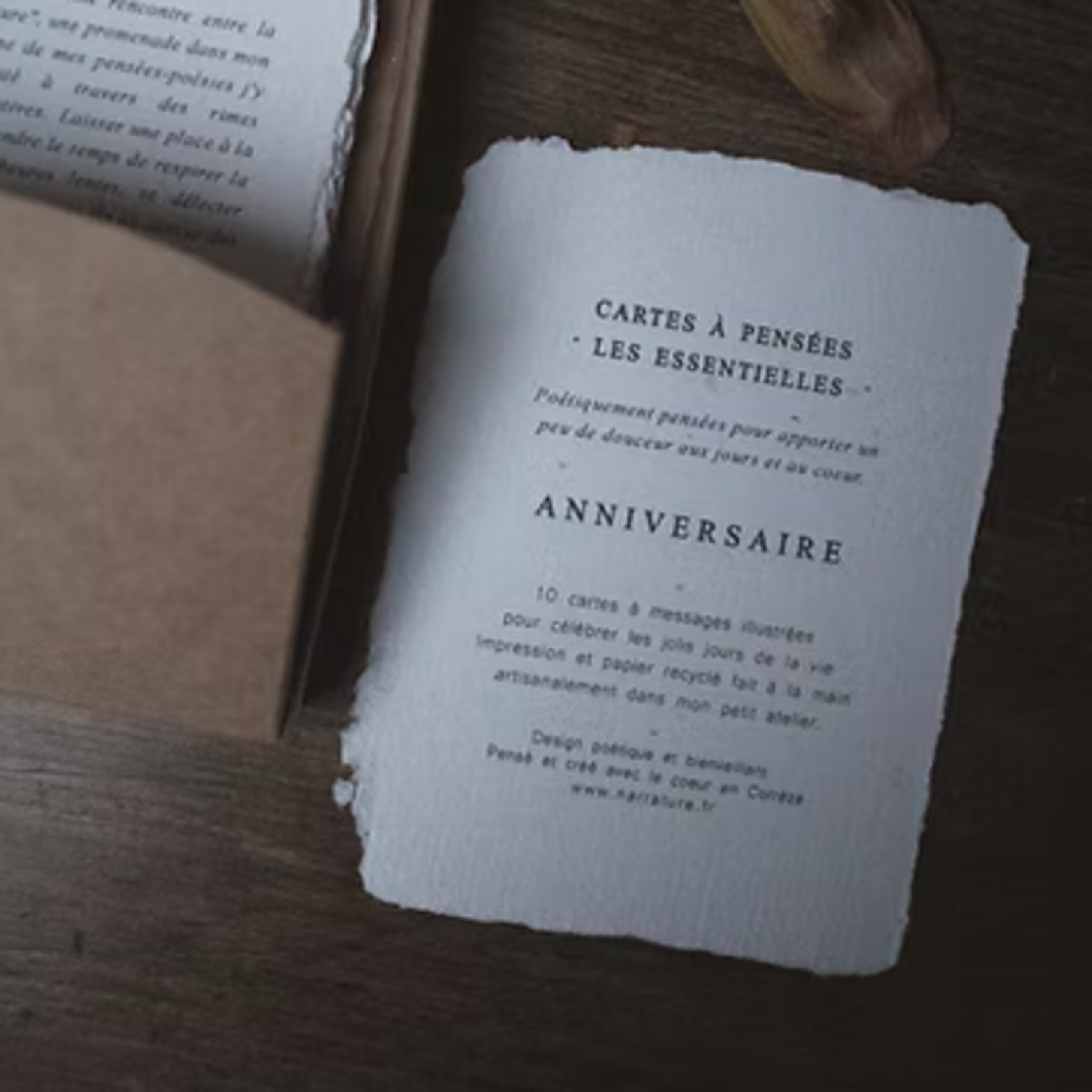 Coffret Anniversaire - 10 cartes artisanales poétiques