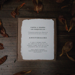 Coffret Anniversaire - 10 cartes artisanales poétiques