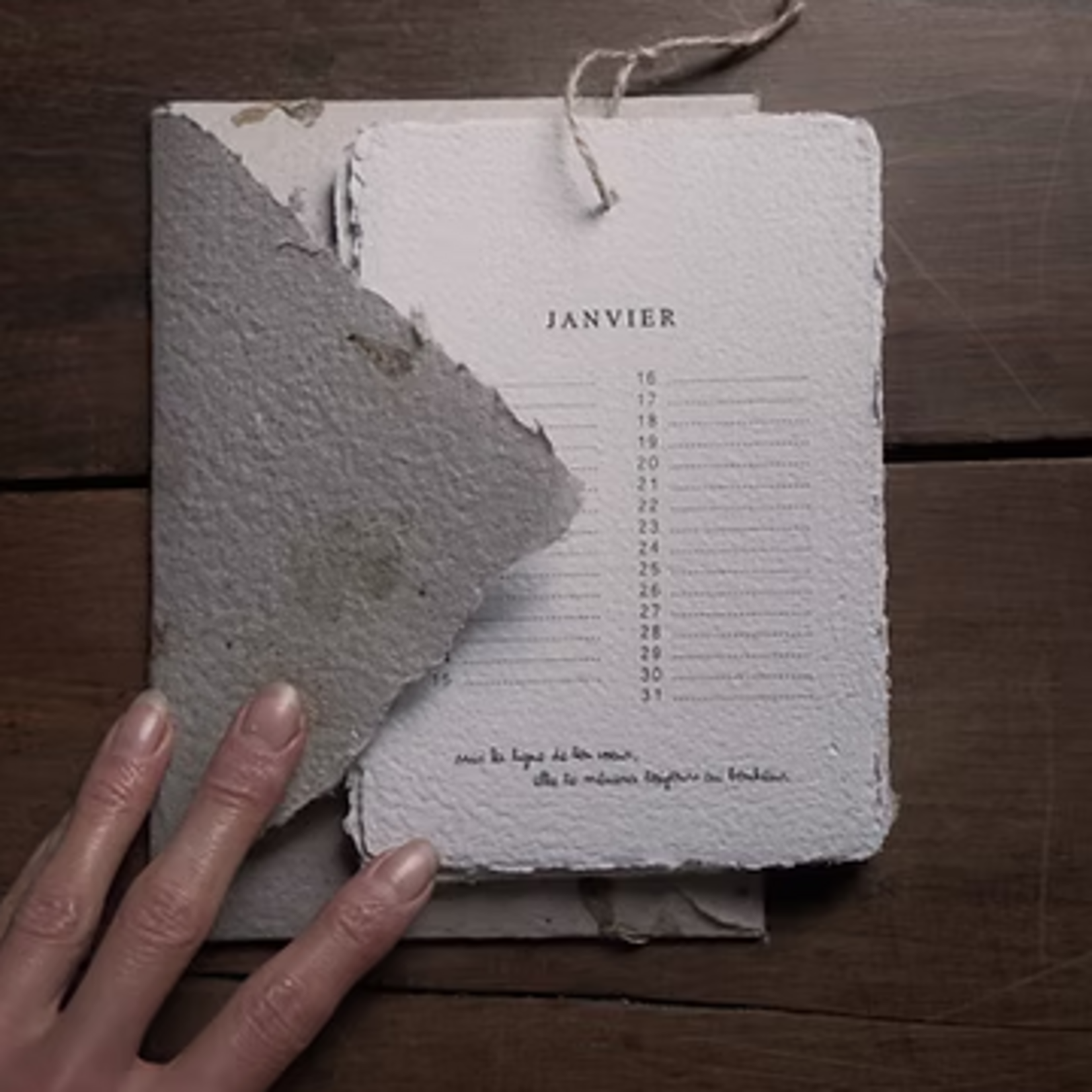 Calendrier Perpétuel Artisanal Ligné