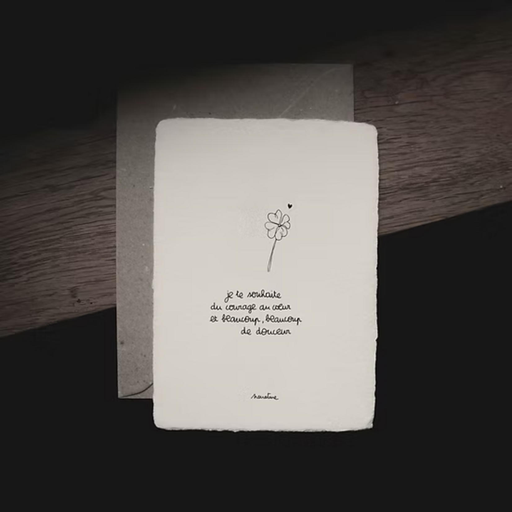 Carte "Du Courage au Coeur"