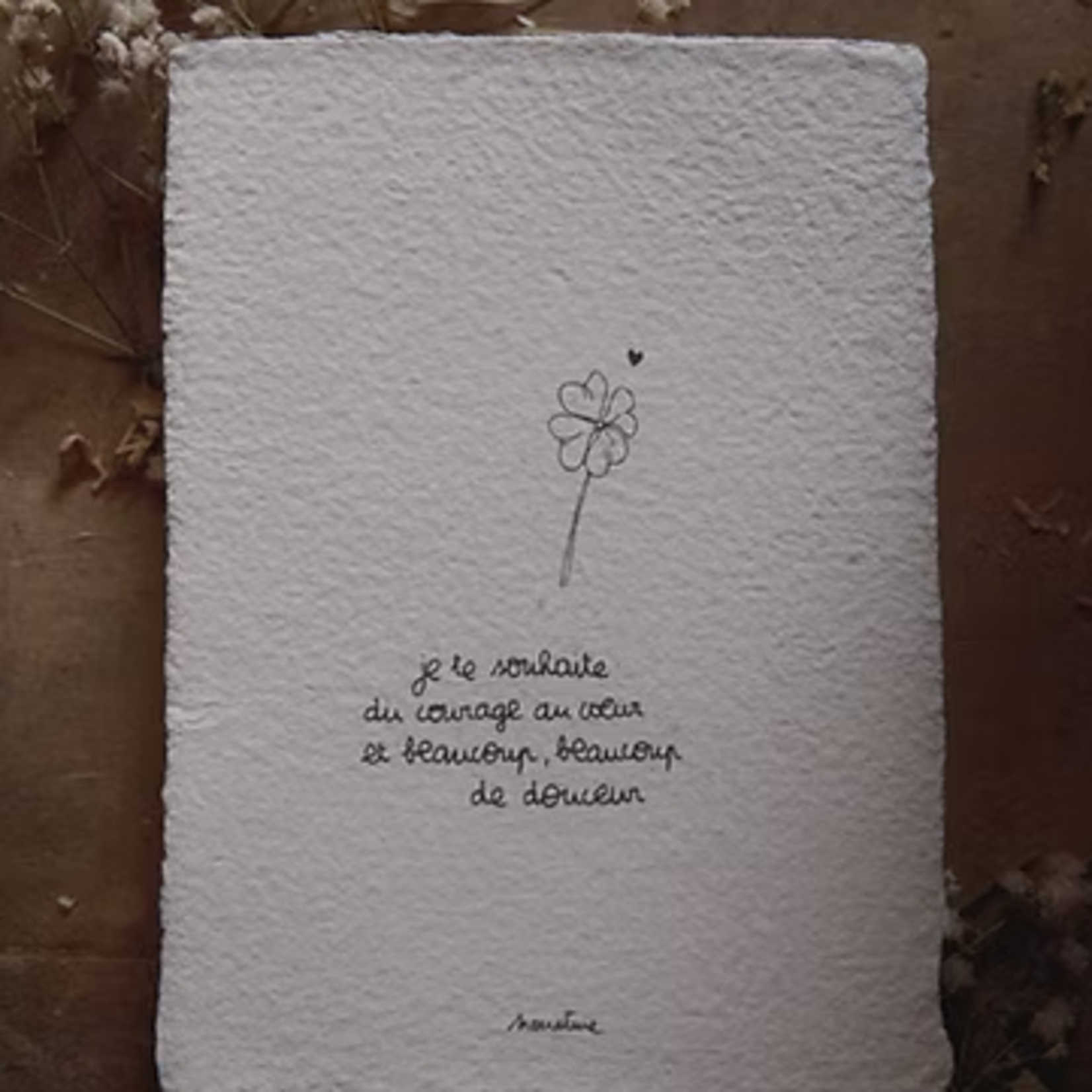 Carte "Du Courage au Coeur"