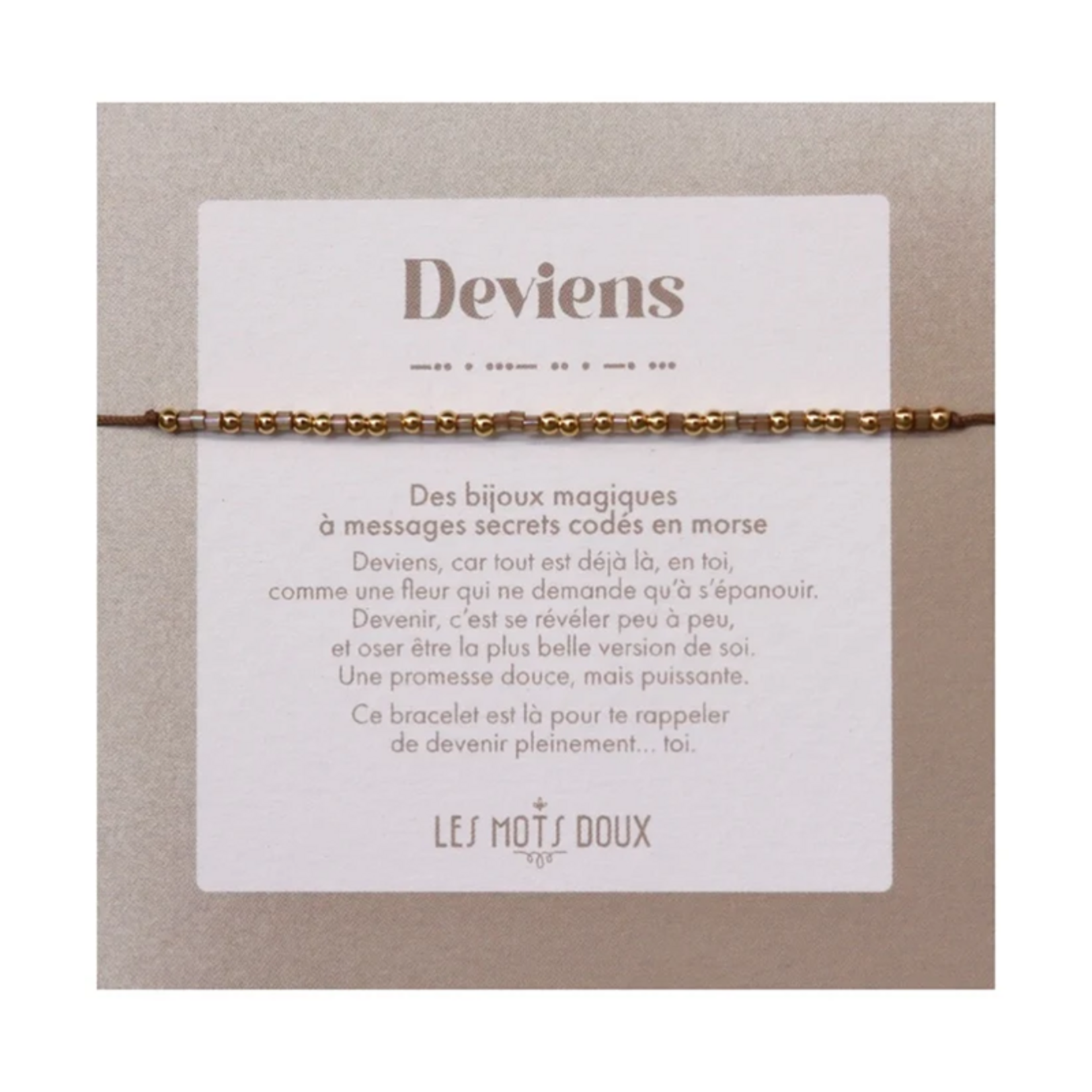 Bracelet Code Morse  : Deviens