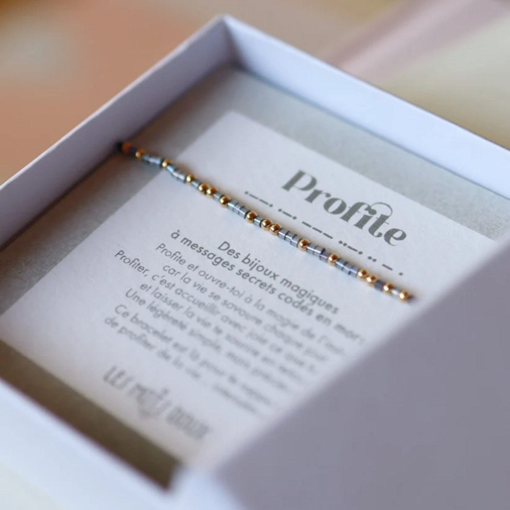 Bracelet Code Morse  : Profite