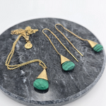 Collier Goutte Poétique Malachite