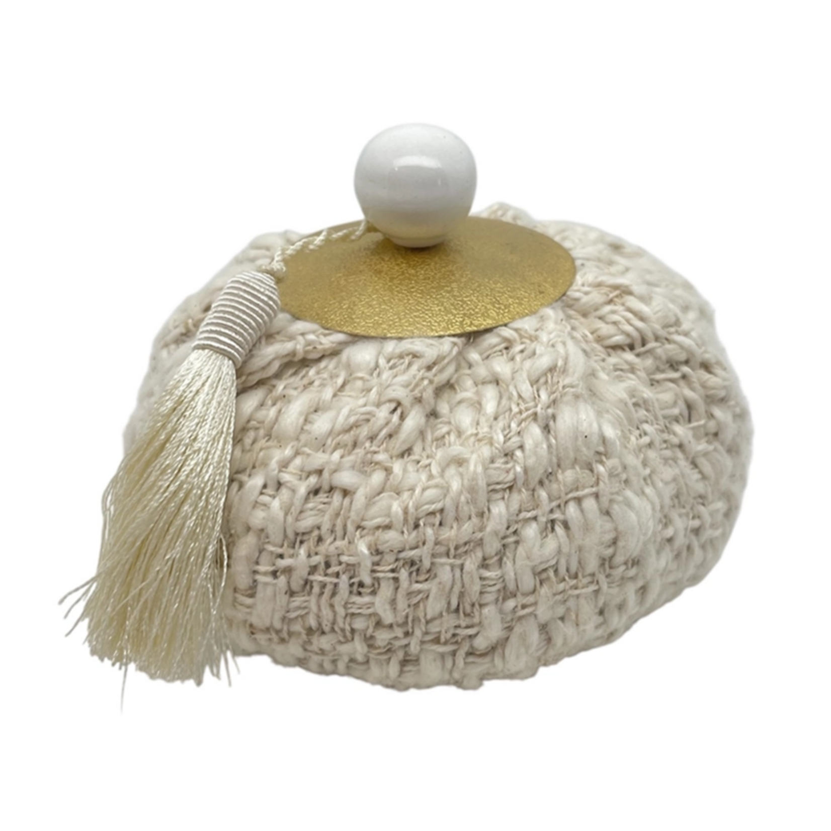 Aumônière parfumée Cocon d'hiver Beige Tissé (Santal Mysore)