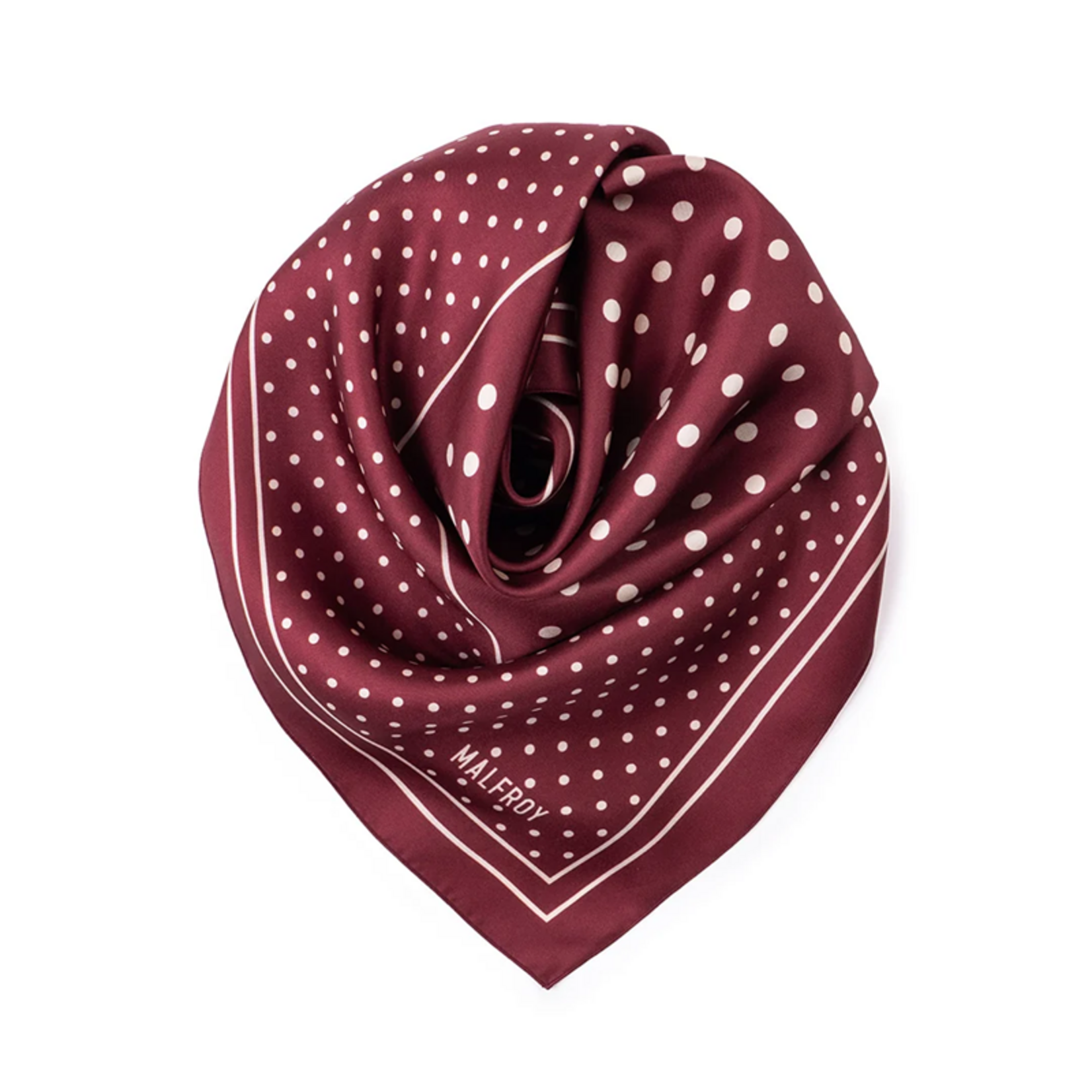 Carré de soie 67 - Pois – Rouge
