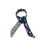 Lien en soie - Sakura Ecaille – Marine Vert