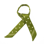 Lien en soie - Pois - Vert