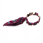 Bracelet doré et Lien en soie - La Verrière - Rouge