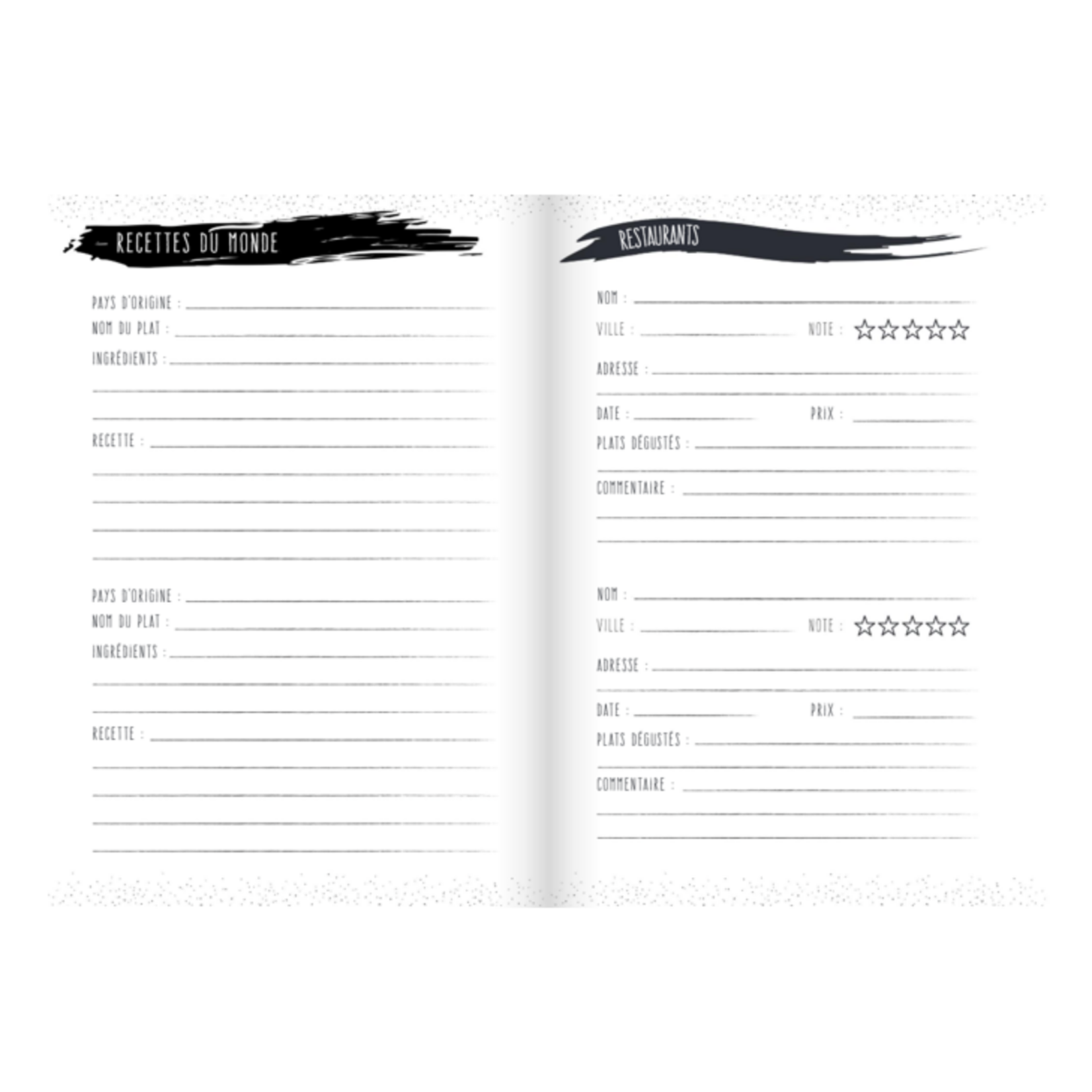 Copy of Voyages Carnet d'aventures (Pages blanches)
