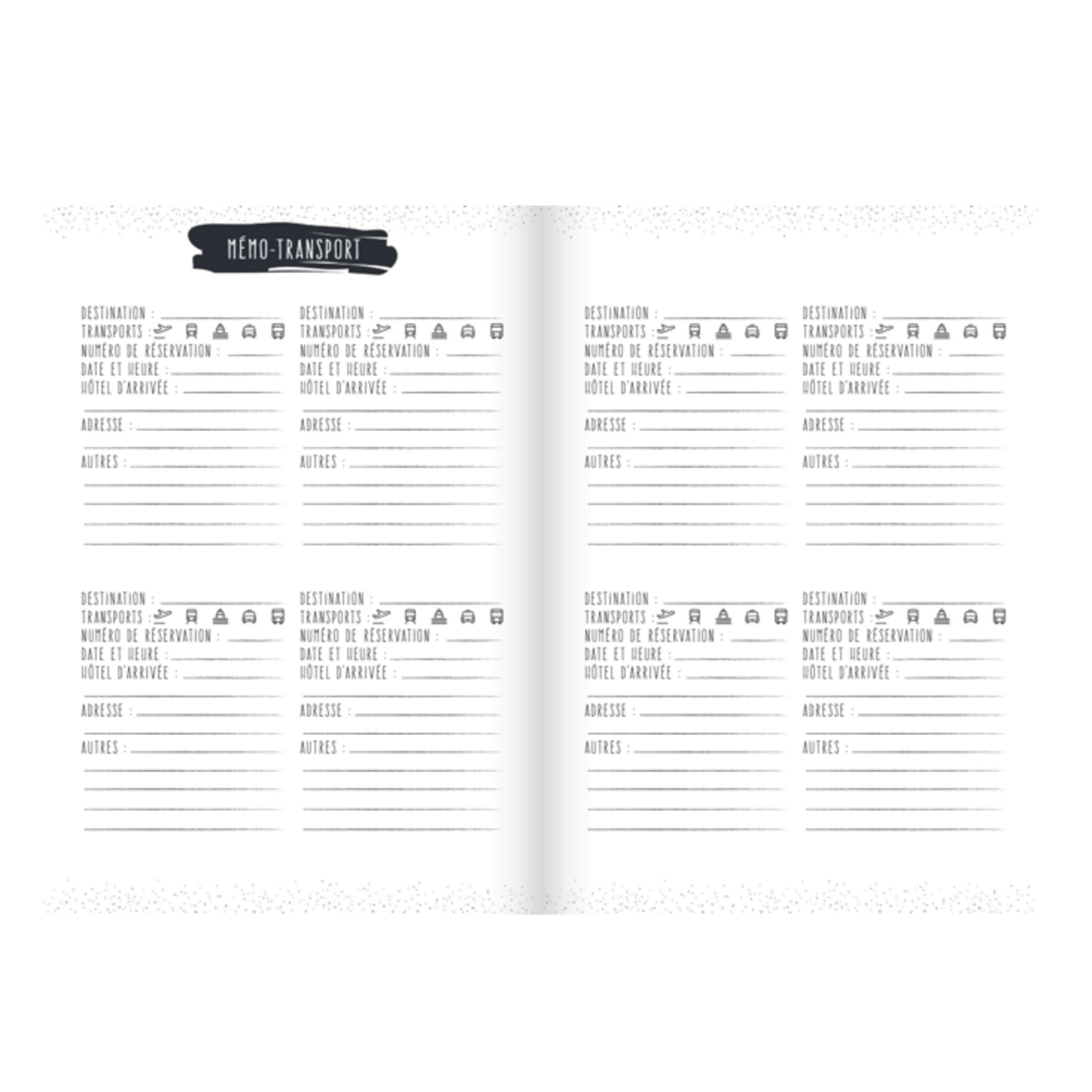 Copy of Voyages Carnet d'aventures (Pages blanches)