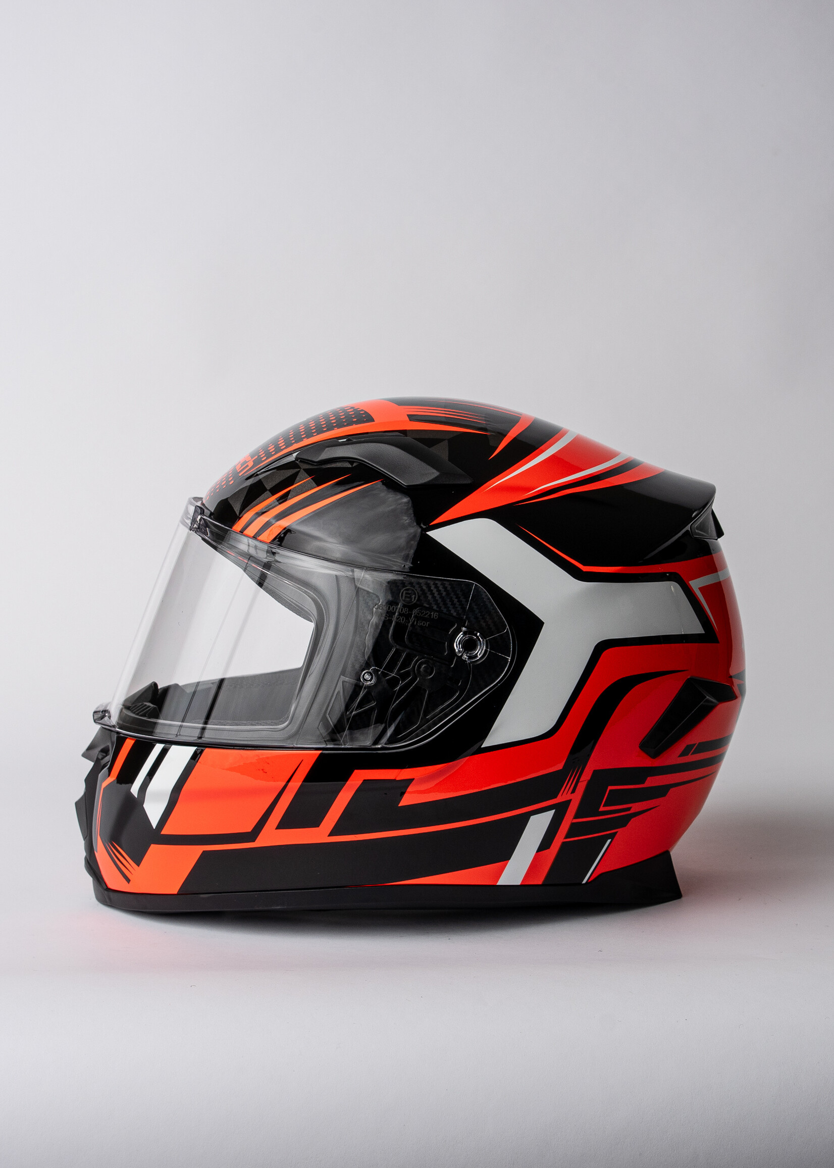 Karttech Casque Leopard V2 Rouge Fluo