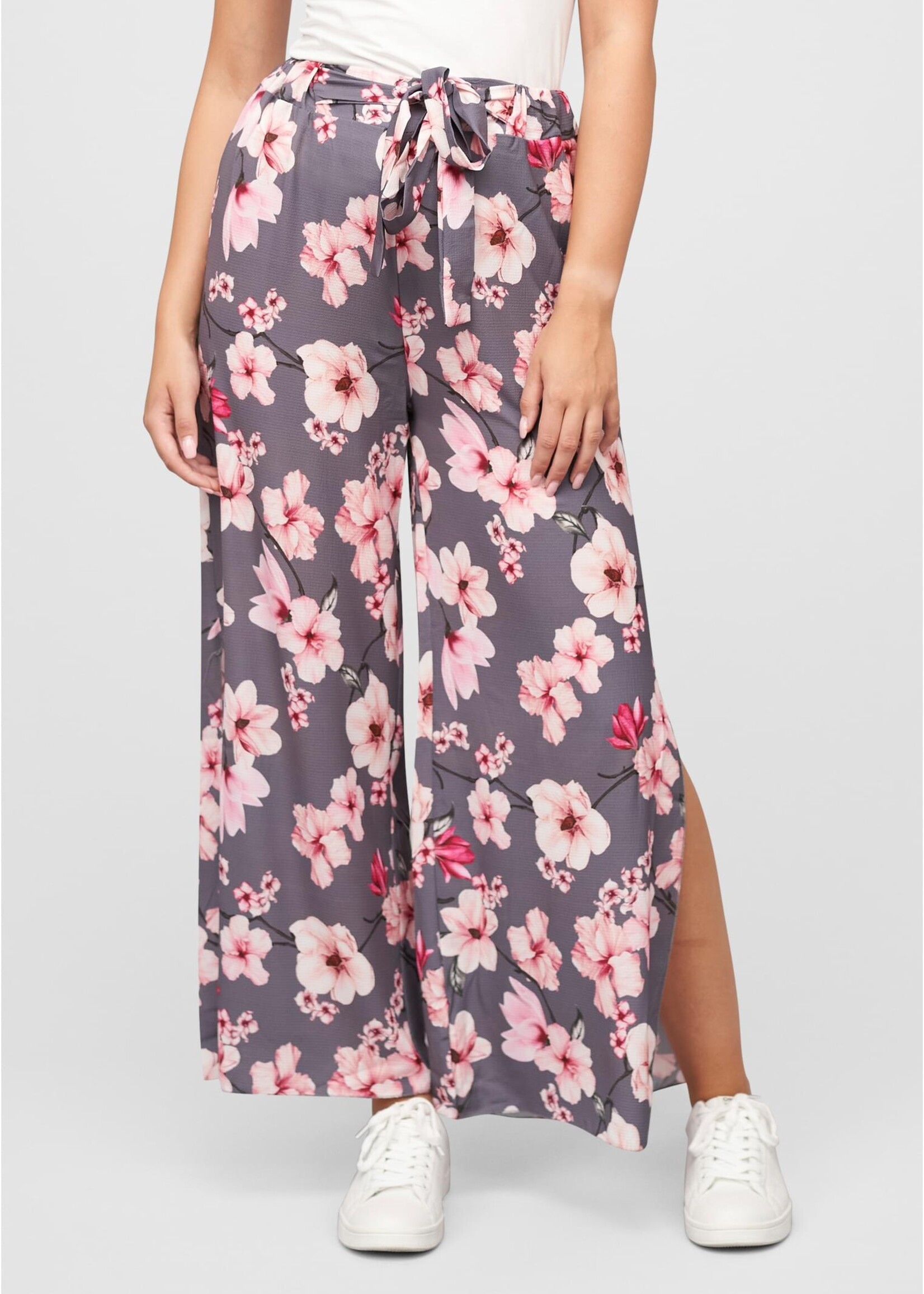 Cloud 5ive High-Waist Sommerhose mit Blumen Print