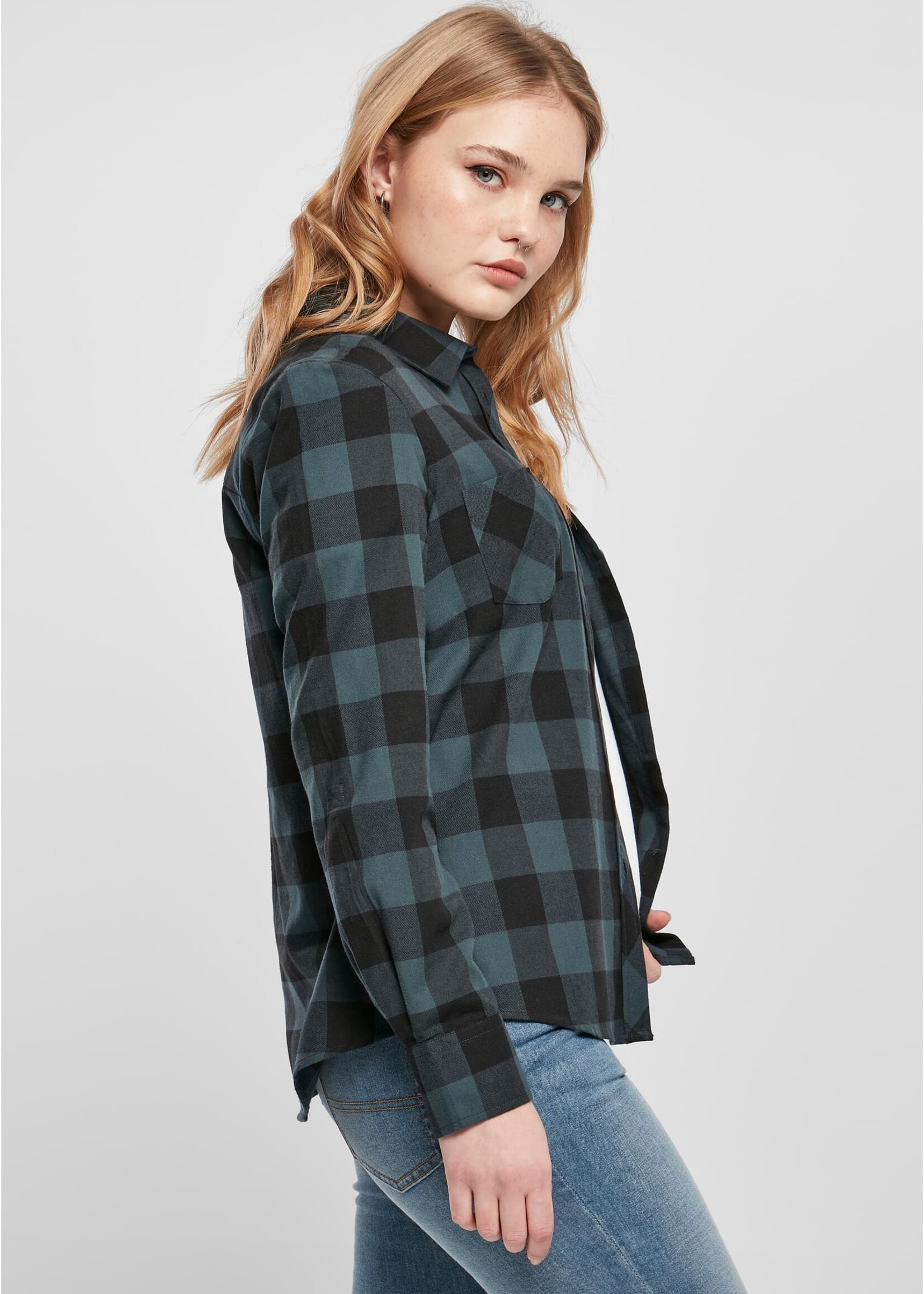 Urban Classics Turnup Checked Flanell