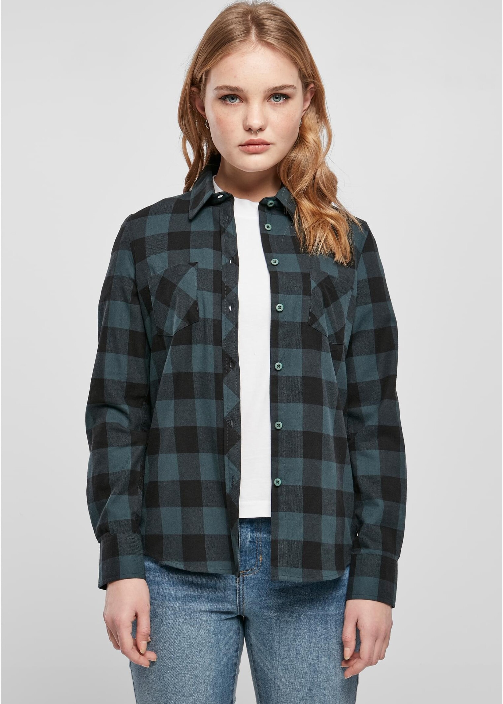 Urban Classics Turnup Checked Flanell