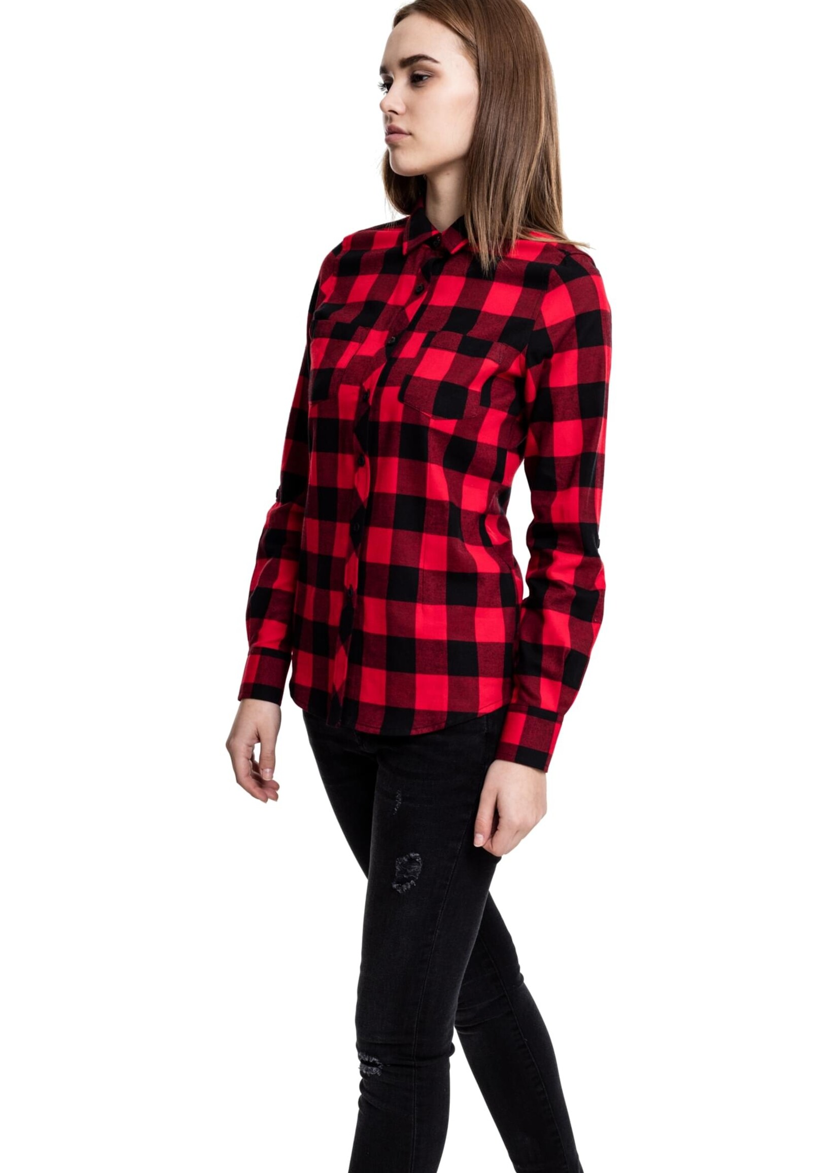 Urban Classics Turnup Checked Flanell