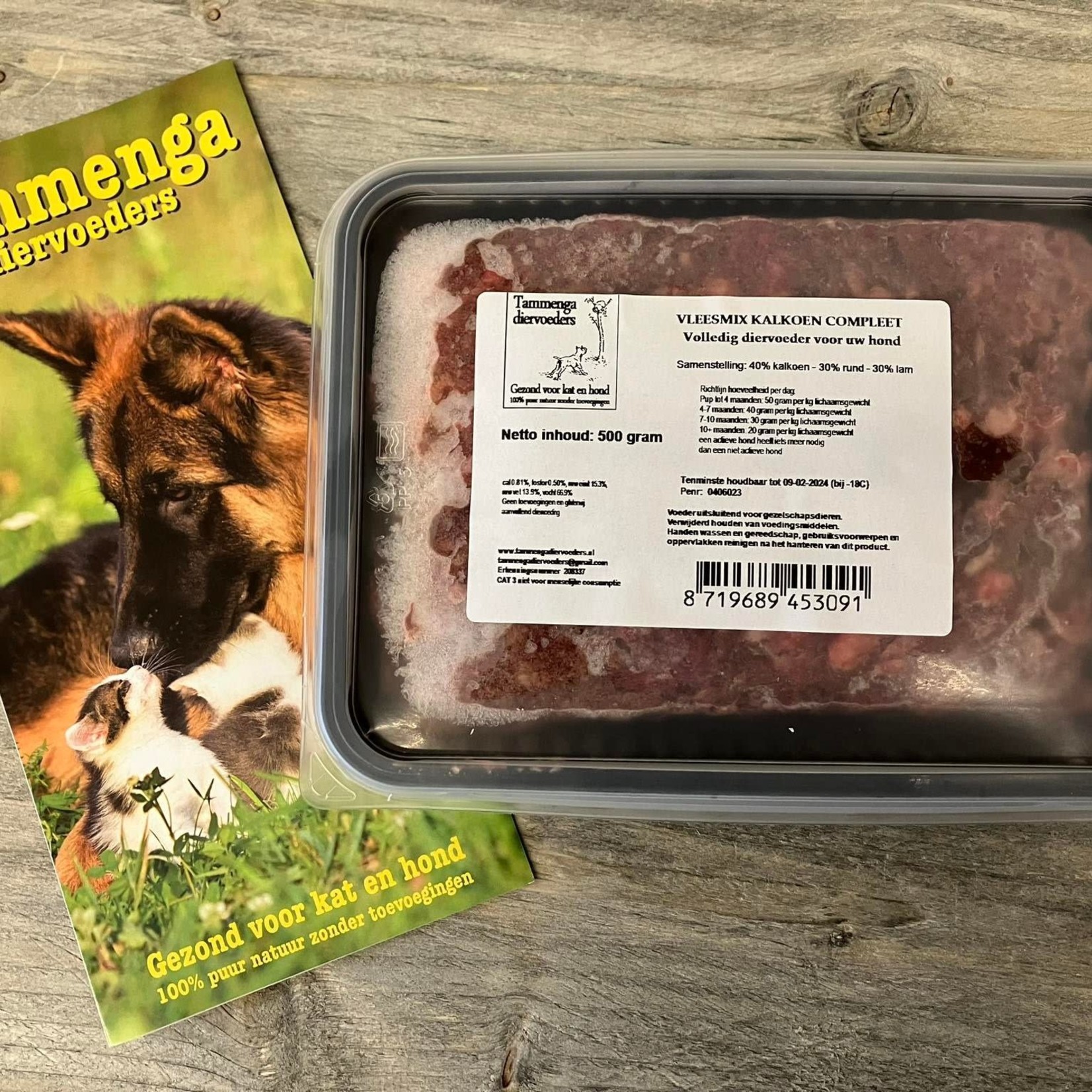 Tammenga Tammenga Vleesmix kalkoen compleet 500 gram