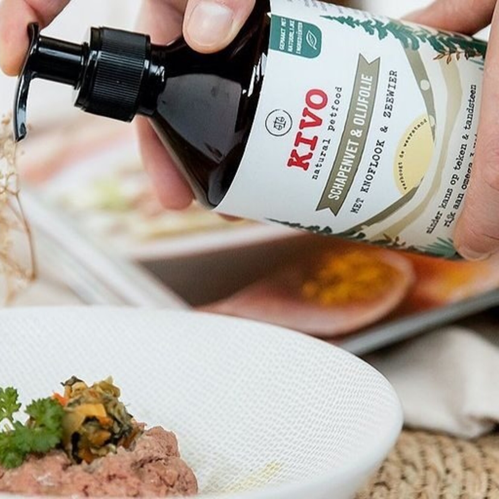 Kivo Kivo Schapenvet & olijfolie met Knoflook & Zeewier